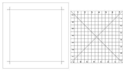 Square-Up Ruler (7.5sq & 9.5sq frame)